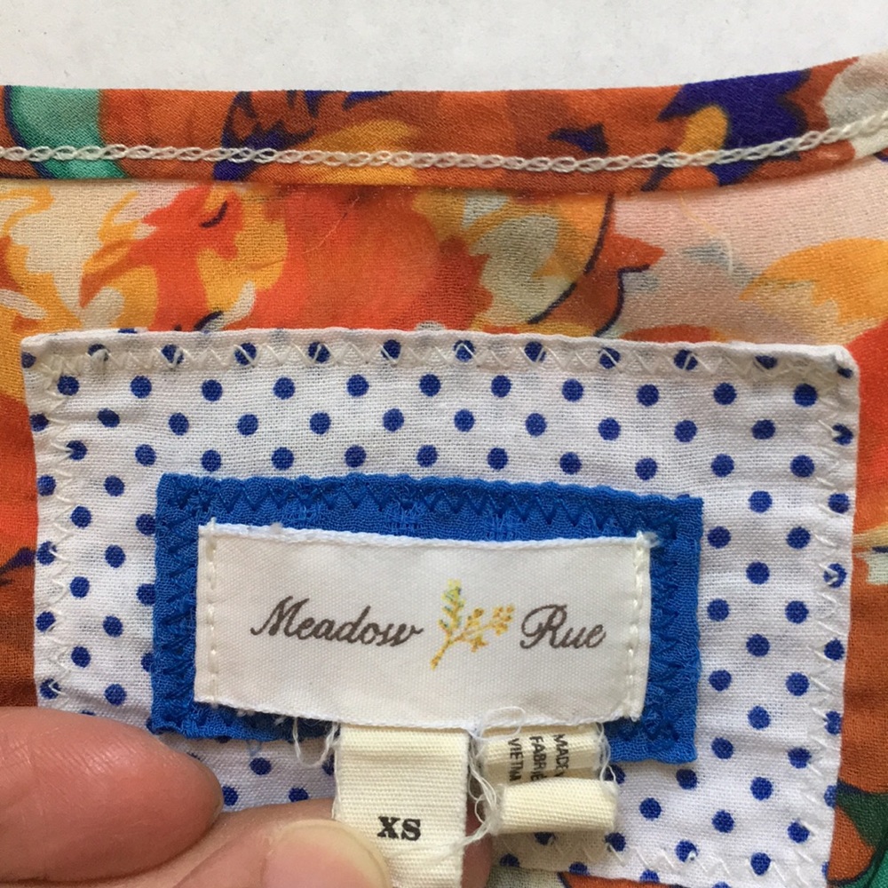 Meadow Rue Floral Anthropologie Top - Picture 3 of 8